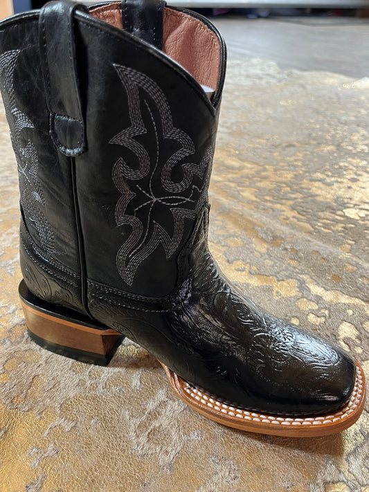 Tanner Mark Boys' Tooled Leather Western Boots